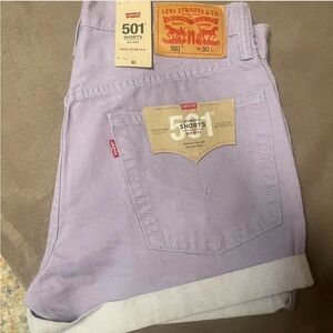 Levi's Light Purple Jean Shorts